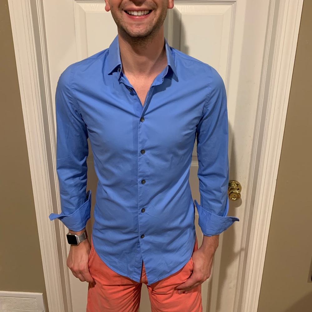 Express Blue Dress Shirt